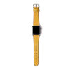 Picture of SONAMU New York New Barenia Leather Band Compatible with Apple Watch 38mm to 45mm, Premium Leather Strap Square Buckle Compatible with iWatch Series 7 6 5 4 3 2 1 (Golden Yellow, 45mm/44mm/42mm)