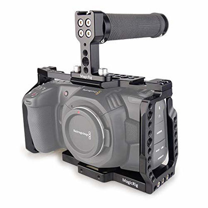 Picture of MAGICRIG BMPCC 4K /6K Cage with Top Rubber Handle for Blackmagic Pocket Cinema Camera BMPCC 4K /BMPCC 6K