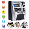 Picture of 2021 Upgraded ATM Savings Piggy Money Bank for Real Money for Kids Adults with Debit Card,Password Login,Coin Recognition,Balance Calculator,Targets Setting,Electronic Safe Cash Box (Sliver/Black)