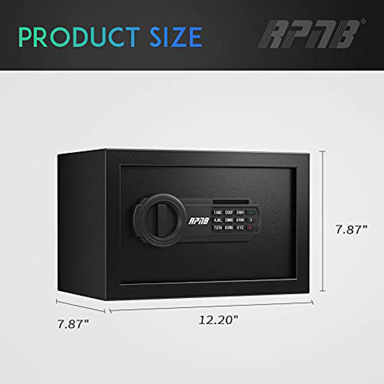 Picture of RPNB Deluxe Safe and Lock Box,Money Box,Digital Keypad Safe Box,Steel Alloy Drop Safe, Keypad Lock,Perfect for Home Office Hotel Business Jewelry Gun Cash Use Storage