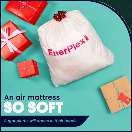 GetUSCart EnerPlex Kids Inflatable Travel Bed with High Speed Pump