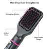 Picture of Hot Air Brush,4 in 1 One Step Professional Hair Dryer Brush for Curling Drying Straightening Combing, Negative Ion Multifunctional Volumizer Hair Dryer