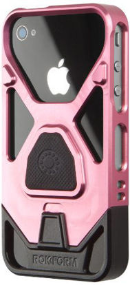 Picture of Rokform 420407 Rokbed Fuzion Plus Cover for iPhone 4/4S - 1 Pack - Retail Packaging - Pink