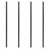 Picture of Pipe Decor 1 x 48 Malleable Cast Iron Pipe, Pre Cut, Industrial Steel Grey Fits Standard Three Quarter Inch Black Threaded Pipes Nipples and Fittings, Build Vintage DIY Furniture, 4 Pack