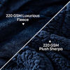 Picture of Weighted Blanket 15lbs for Queen Bed, Cottonblue Sherpa Flannel Weighted Blanket for Adults, Fuzzy Soft Sherpa Flannel Weighted Blanket Throw, Cozy Plush Blanket for Sofa Bed,60 x 80 inches,Navy Blue