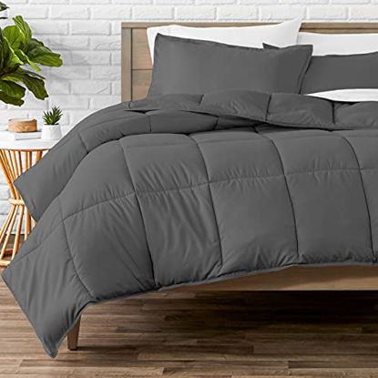 Picture of Bare Home Comforter Set - Oversized King - Goose Down Alternative - Ultra-Soft - Premium 1800 Series - All Season Warmth (Oversized King, Grey)