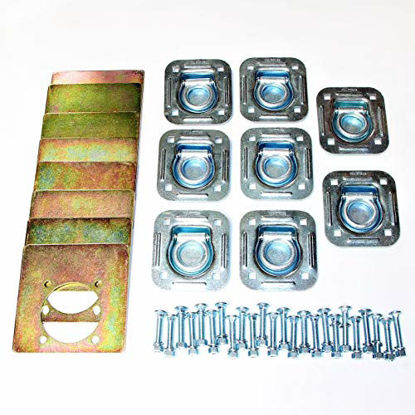 Picture of WorldPac Pack of 8 - Recessed Tie Down Anchor with Heavy Backer Plates and Carriage Bolts Included (6,000 lb. Capacity)