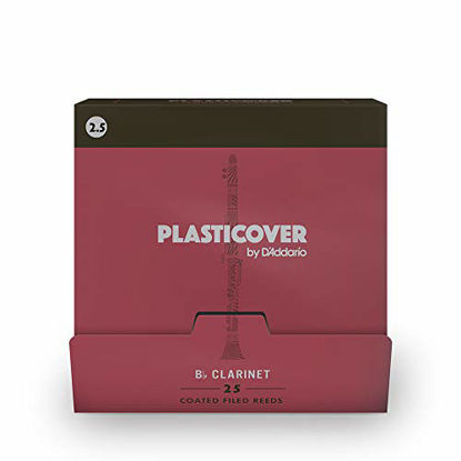 Picture of Plasticover by D'Addario Bb Clarinet Reeds, Strength 2.5, 25-Pack