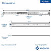 Picture of VADANIA Heavy Duty Drawer Slides, 22 Inch with Lock, VD2053, Full Extension Ball Bearing, 1-Pair