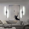 Picture of PRESDE 32in Dimmable Modern Black LED Vanity Light Fixtures for Bathroom Over Mirror Lighting (Cold White 6000K)