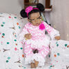 Picture of Rebornova Reborn Baby Dolls Black Girl, African American 20 Inch Realistic Newborn Baby Dolls with Lifelike Soft Body Silicone Limbs Birthday Gift Set for Ages 3+