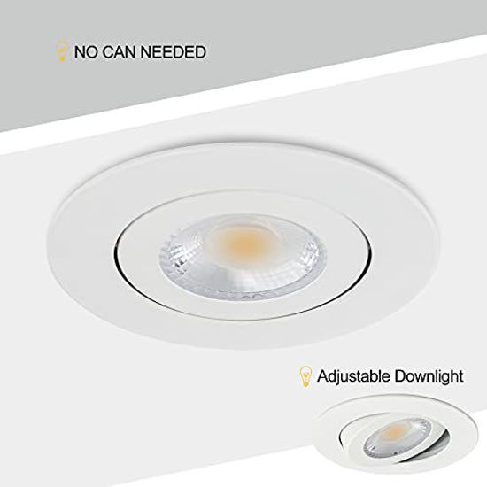 GetUSCart- KnLnny ware Recessed Lighting 9W 750LM Dimmable LED Recessed ...