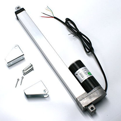 Picture of Zoom Industrial - Heavy Duty Linear Actuator 12" Inch Stroke 330 Pound Max Lift DC 12v/24v