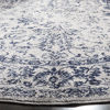 Picture of SAFAVIEH Adirondack Collection ADR109P Oriental Distressed Non-Shedding Dining Room Entryway Foyer Living Room Bedroom Area Rug, 6' x 6' Round, Grey / Navy