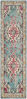 Picture of SAFAVIEH Monaco Collection MNC243J Boho Chic Medallion Distressed Non-Shedding Living Room Bedroom Runner, 2'2" x 12' , Light Blue / Fuchsia