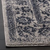 Picture of SAFAVIEH Adirondack Collection ADR109P Oriental Distressed Non-Shedding Living Room Bedroom Dining Home Office Area Rug, 6' x 6' Square, Grey / Navy