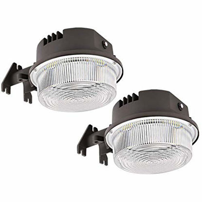 Picture of 2-Pack LED Barn Light 50W, SZGMJIA 6500lm Dusk to Dawn Yard Lighting with Photocell,CREE LED 5000K Daylight, 300W MH/HPS Replacement, IP65 Waterproof for Outdoor Security/Area Light