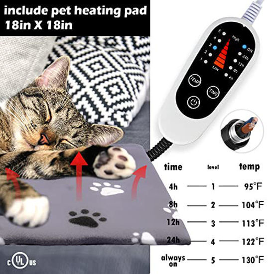 GetUSCart RestEazzzy Cat House, Outdoor Cat Bed with Pet Heating Pad