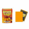 Picture of 10 Packs Dragon Shield Matte Orange Standard Size 100 ct Card Sleeves Display Case