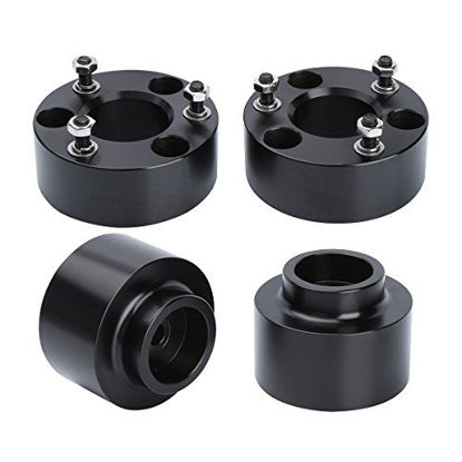 Picture of 3" Front and 2" Rear Leveling Lift Kits for Dodge Ram 1500 4X4 4WD Coil Spring, Dynofit Raise 3 Inch Front Strut Spacers and 2 Inch Rear Lift Spacer for Do-dge Ram Suspension Lift Kits 2006-2021