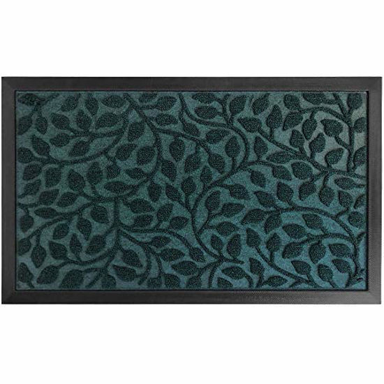 Picture of Gorilla Grip Durable Natural Rubber Door Mat, Waterproof, 72x24 Runner, Low Profile, Heavy Duty Welcome Doormat for Indoor Outdoor, Easy Clean, Rug Mats for Entry, Patio, Busy Areas, Moss Vine Leaves