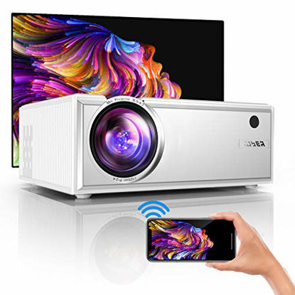 YABER V3 Mini Bluetooth Projector 6000 Lux Full HD 1080P and Zoom  Supported, Portable LCD LED Home & Outdoor Projector for iOS/Android/TV
