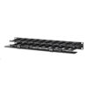 Picture of APC Rackmount Horizontal Cable Manager, AR8602A, 1U x 4" Deep, Single-Sided with Cover, Black