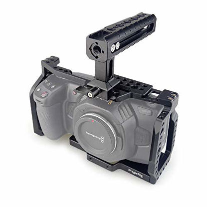 Picture of MAGICRIG BMPCC 4K /6K Camera Cage with NATO Handle for Blackmagic Design Pocket Cinema Camera 4K /Camera 6K