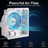 Picture of Bathroom Exhaust Fan Shower Ceiling Ventilation with LED Light, ETL Certified Quiet Bath Fan Light Combo 1.0 Sones, 110 CFM, White Ceiling Fan Vent for Home Household