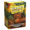 Picture of 10 Packs Dragon Shield Matte Tangerine Standard Size 100 ct Card Sleeves Display Case