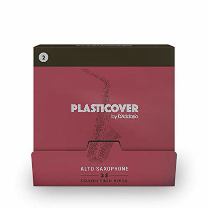 Picture of Plasticover by D'Addario Alto Saxophone Reeds, Strength 2.0, 25-pack