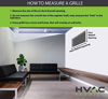 Picture of 30" X 20" Aluminum Return Grille - Easy Air Flow - Linear Bar Grilles [Outer Dimensions: 32.5"w X 22.5"h]