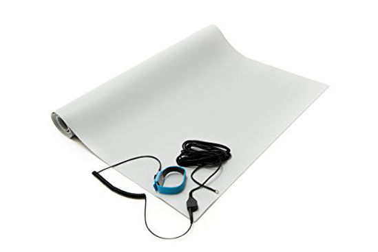GetUSCart- Bertech ESD Anti-Static Table Mat Kit, 2 Ft x 6 Ft, Gray ...
