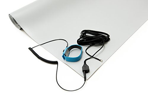 GetUSCart- Bertech ESD Anti-Static Table Mat Kit, 2 Ft x 6 Ft, Gray ...