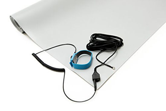 GetUSCart- Bertech ESD Anti-Static Table Mat Kit, 2 Ft x 6 Ft, Gray ...