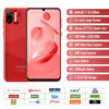 Picture of Unlocked Smartphone, Ulefone Note 6 Unlocked Cell Phones, Android 11 Triple Card Slots, 6.1" IPS Full-Screen, 3G Dual SIM Cell Phone Unlocked, 32GB 3300mAh, Face Recognition GPS Cheap Phones - Red