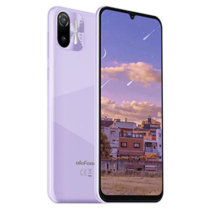 Picture of Latest Android 11 Phone, Ulefone Note 6 Unlocked Smartphone, 6.1 HD+ Full Screen, Quad-core 1GB+32GB Mobile Phone, 3300mAh Battery, Face Unlock, AI Camera 5MP+2MP Cell Phones- Purple