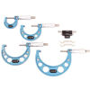 Picture of 4 Pcs Professional Premium Outside Micrometer Precision Machinist Tool Set 0-1"/1-2"/2-3"/3-4" Measuring Range Included 0.0001" Graduation