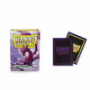 Picture of 10 Packs Dragon Shield Matte Clear Purple Standard Size 100 ct Card Sleeves Display Case