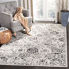 Picture of SAFAVIEH Madison Collection MAD611G Boho Chic Floral Medallion Trellis Distressed Non-Shedding Living Room Bedroom Dining Home Office Area Rug, 6'7" x 6'7" Square, Silver / Grey
