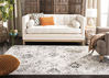 Picture of SAFAVIEH Madison Collection MAD611G Boho Chic Floral Medallion Trellis Distressed Non-Shedding Living Room Bedroom Dining Home Office Area Rug, 6'7" x 6'7" Square, Silver / Grey