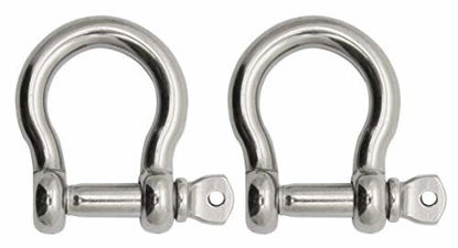 Picture of Extreme Max 3006.8309.2 BoatTector Stainless Steel Bow Shackle - 1", 2-Pack