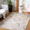 Picture of SAFAVIEH Madison Collection MAD600F Boho Chic Glam Paisley Non-Shedding Living Room Dining Bedroom Area Rug 5'1" x 7'6" Grey/Gold