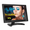 Picture of ZCYJIKK 12 inch HD 1920x1080 IPS LCD HDMI Monitor Screen Input Audio Video Display with HDMI Cable for PC Computer Camera DVD Security CCTV DVR Home Office Surveillance