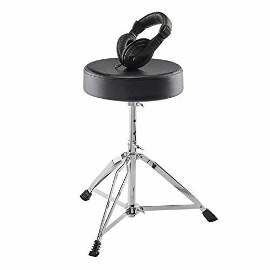 Picture of Alesis Drum Essentials Bundle - Complete Electric Drum Set Accessory Pack including A Drum Throne and On-Ear Headphones