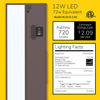 Picture of GETINLIGHT 3 Color Levels Dimmable LED Under Cabinet Lighting with ETL Listed, Warm White (2700K), Soft White (3000K), Bright White (4000K), Bronze Finished, 24-inch, IN-0210-3-BZ