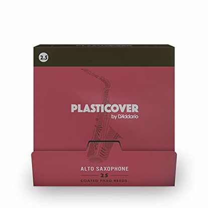 Picture of Plasticover by D'Addario Alto Saxophone Reeds, Strength 2.5, 25-pack