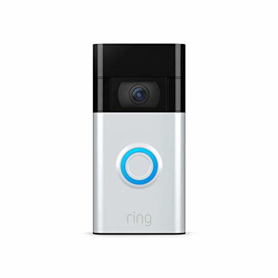 Picture of Ring Video Doorbell - newest generation, 2020 release - 1080p HD video, improved motion detection, easy installation - Satin Nickel