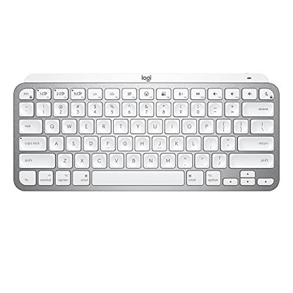 Picture of Logitech MX Keys Mini for Mac Minimalist Wireless Illuminated Keyboard, Compact, Bluetooth, Backlit Keys, USB-C, Tactile Typing, Compatible with Apple macOS, iPAd OS, Metal Build