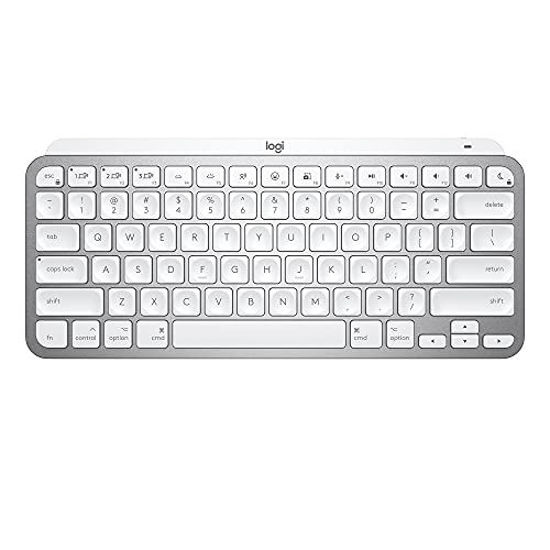 Picture of Logitech MX Keys Mini for Mac Minimalist Wireless Illuminated Keyboard, Compact, Bluetooth, Backlit Keys, USB-C, Tactile Typing, Compatible with Apple macOS, iPAd OS, Metal Build